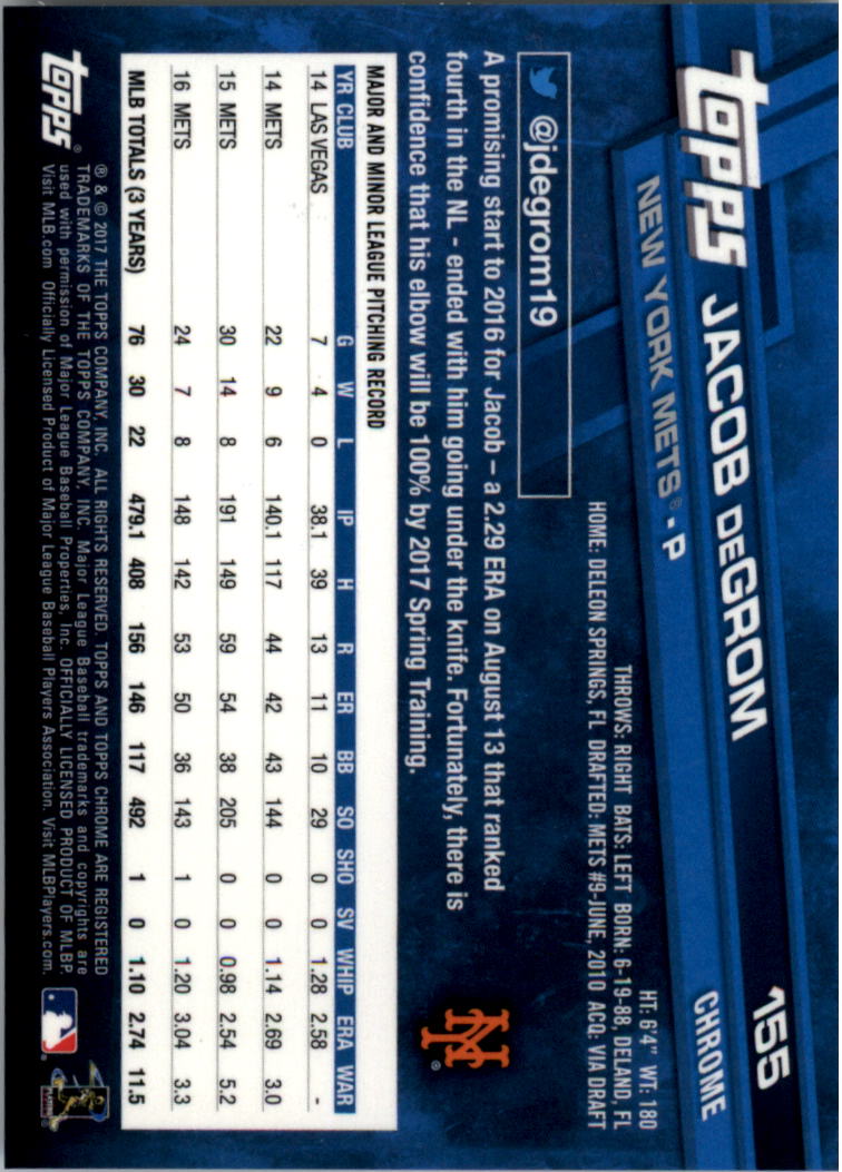 Béisbol Topps 2017 cromo edición zafiro 101-200 tú eliges - Imagen 111 de 201