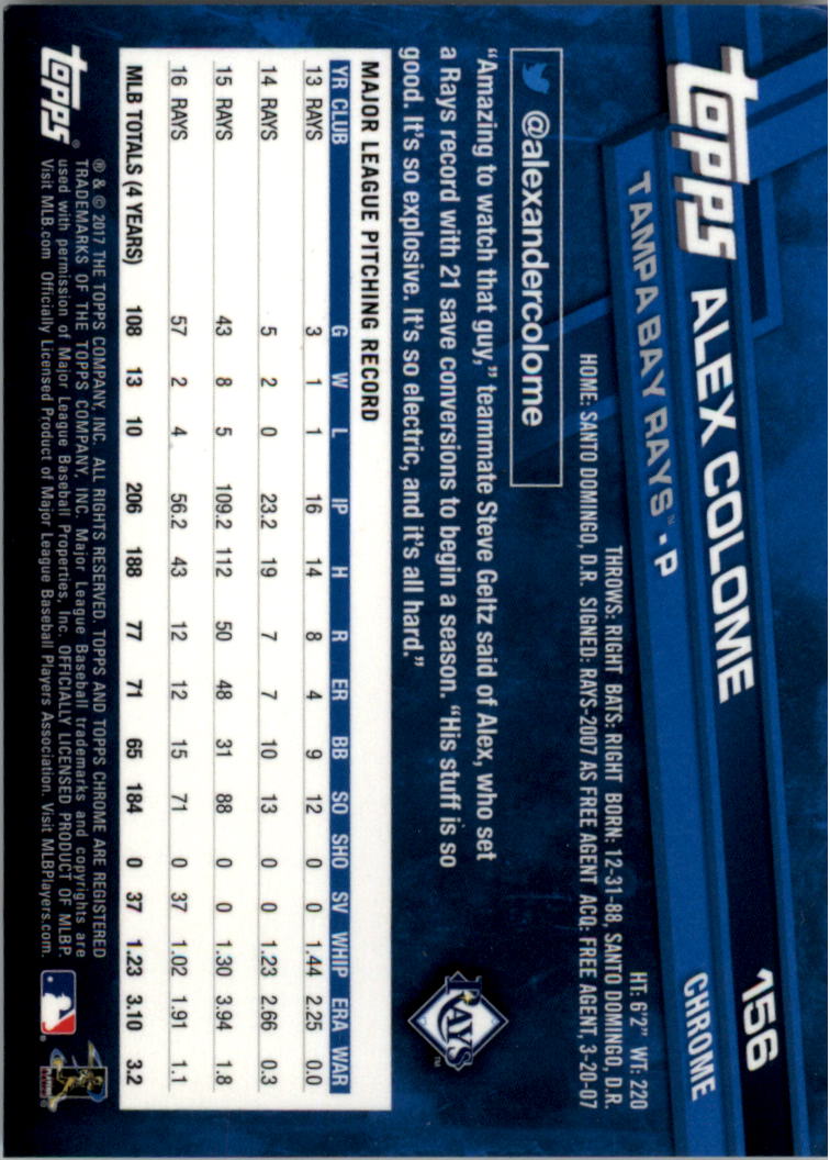 Béisbol Topps 2017 cromo edición zafiro 101-200 tú eliges - Imagen 113 de 201