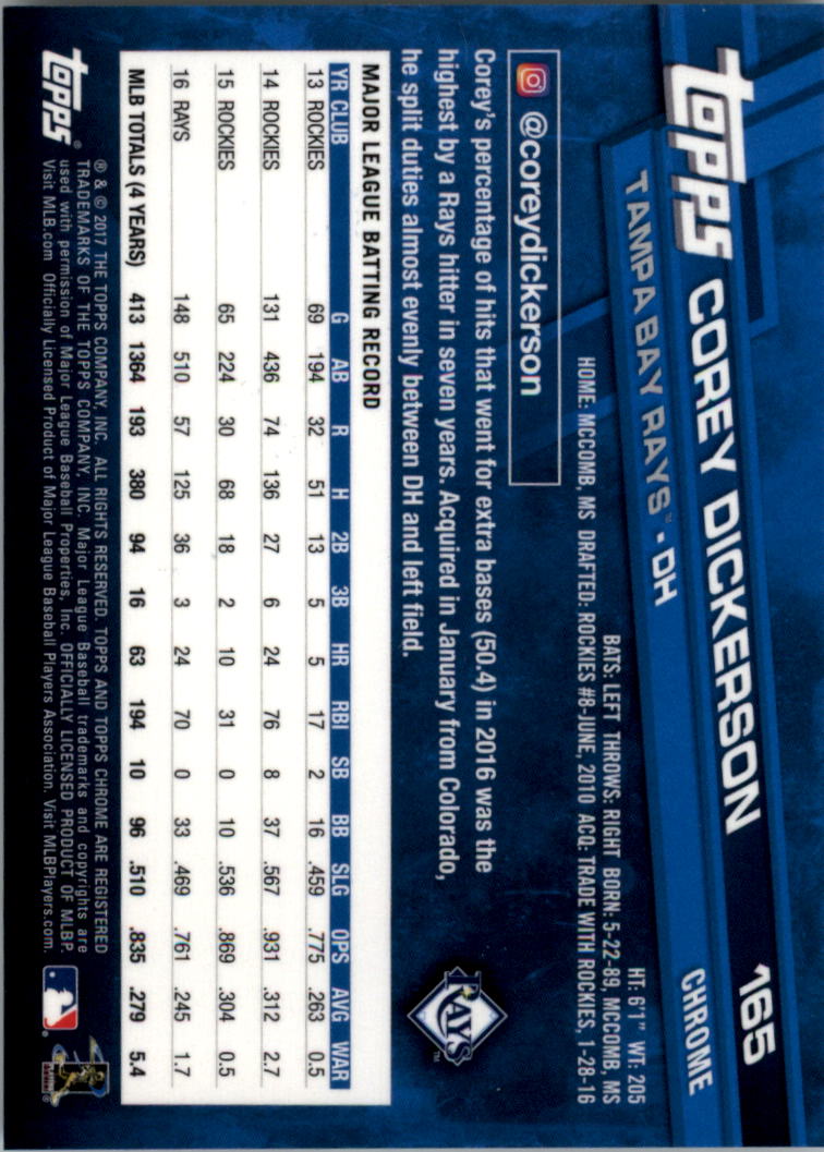 Béisbol Topps 2017 cromo edición zafiro 101-200 tú eliges - Imagen 131 de 201