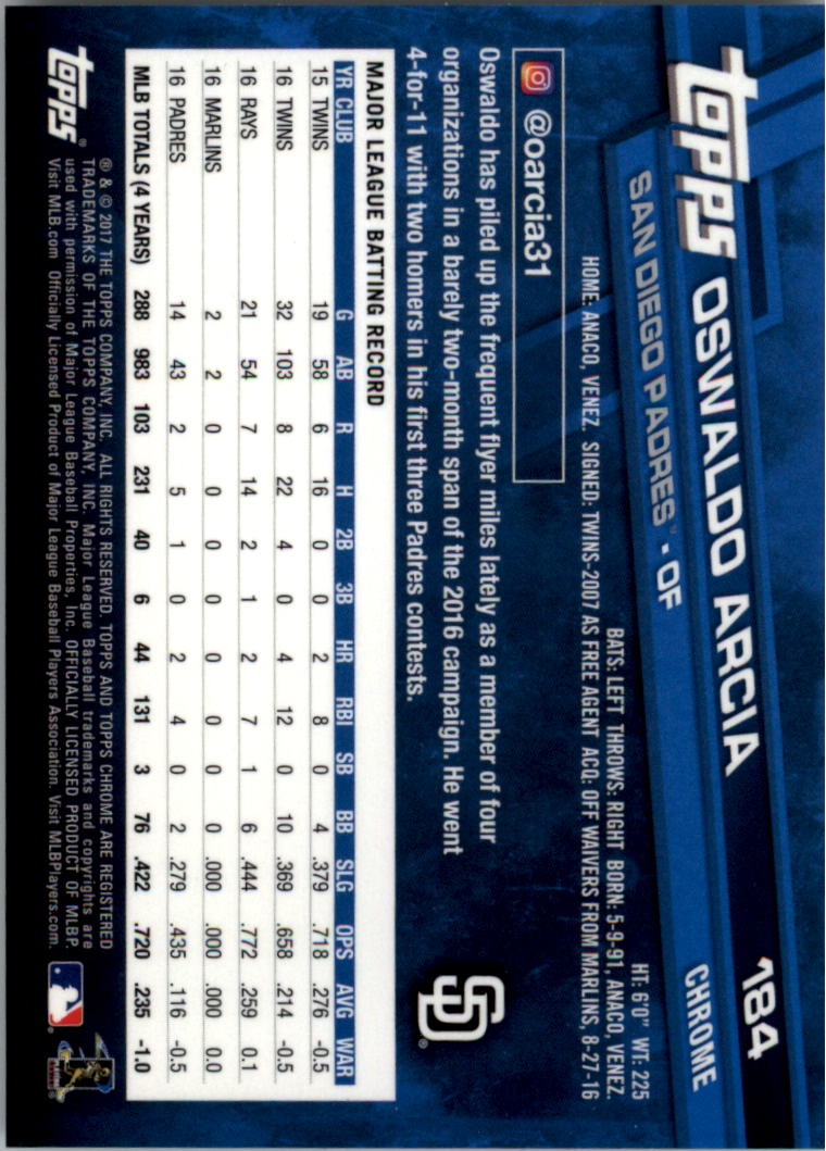 Béisbol Topps 2017 cromo edición zafiro 101-200 tú eliges - Imagen 169 de 201
