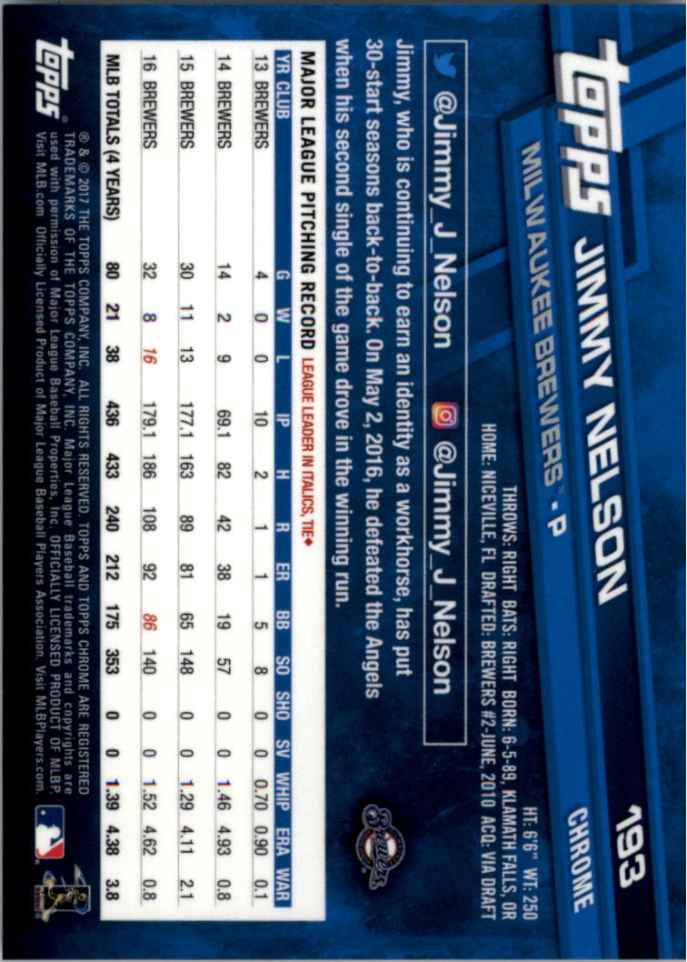 Béisbol Topps 2017 cromo edición zafiro 101-200 tú eliges - Imagen 187 de 201