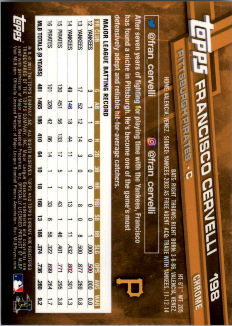 Béisbol Topps 2017 cromo edición zafiro 101-200 tú eliges - Imagen 197 de 201