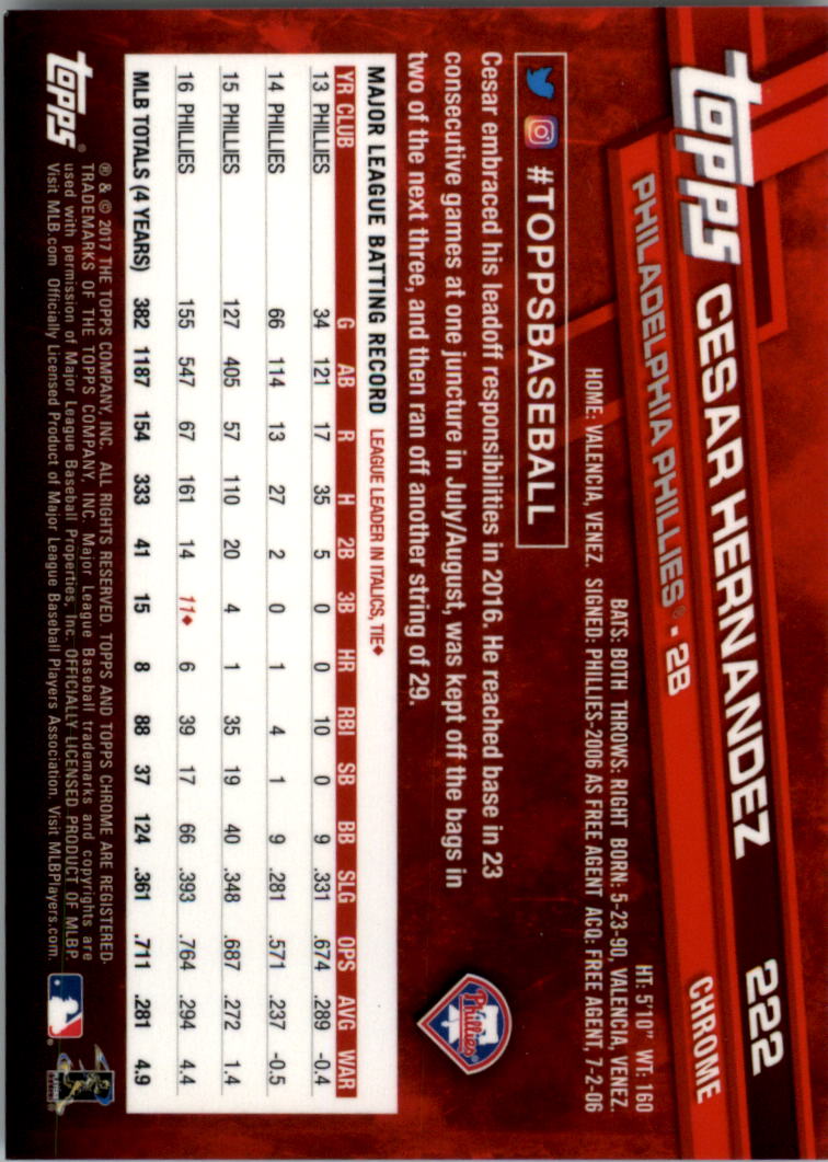Béisbol Topps 2017 cromo edición zafiro 201-300 tú eliges - Imagen 45 de 197