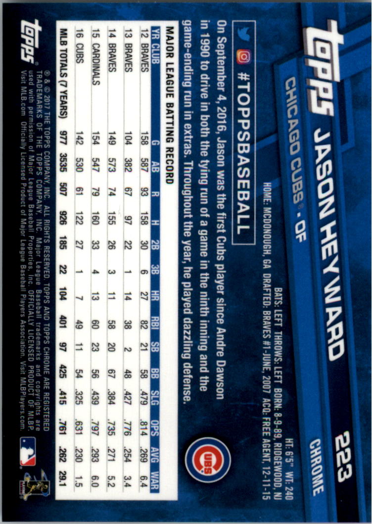 Béisbol Topps 2017 cromo edición zafiro 201-300 tú eliges - Imagen 47 de 197