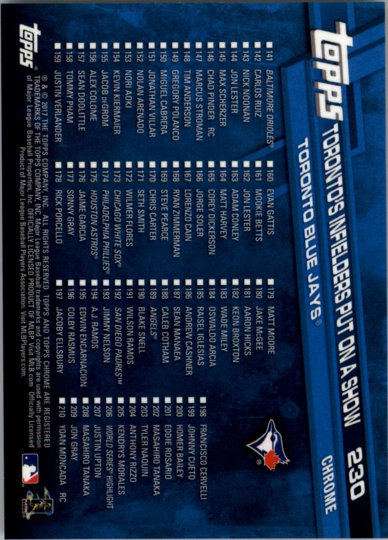 Béisbol Topps 2017 cromo edición zafiro 201-300 tú eliges - Imagen 61 de 197