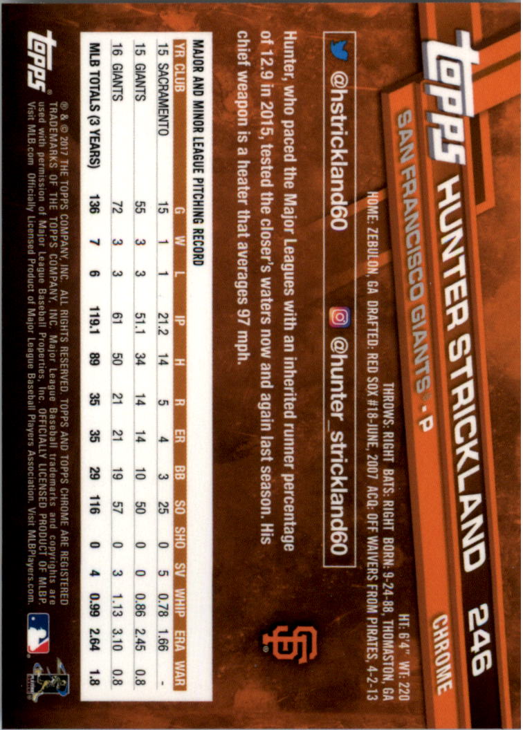Béisbol Topps 2017 cromo edición zafiro 201-300 tú eliges - Imagen 93 de 197