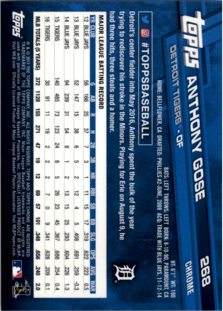 Béisbol Topps 2017 cromo edición zafiro 201-300 tú eliges - Imagen 137 de 197