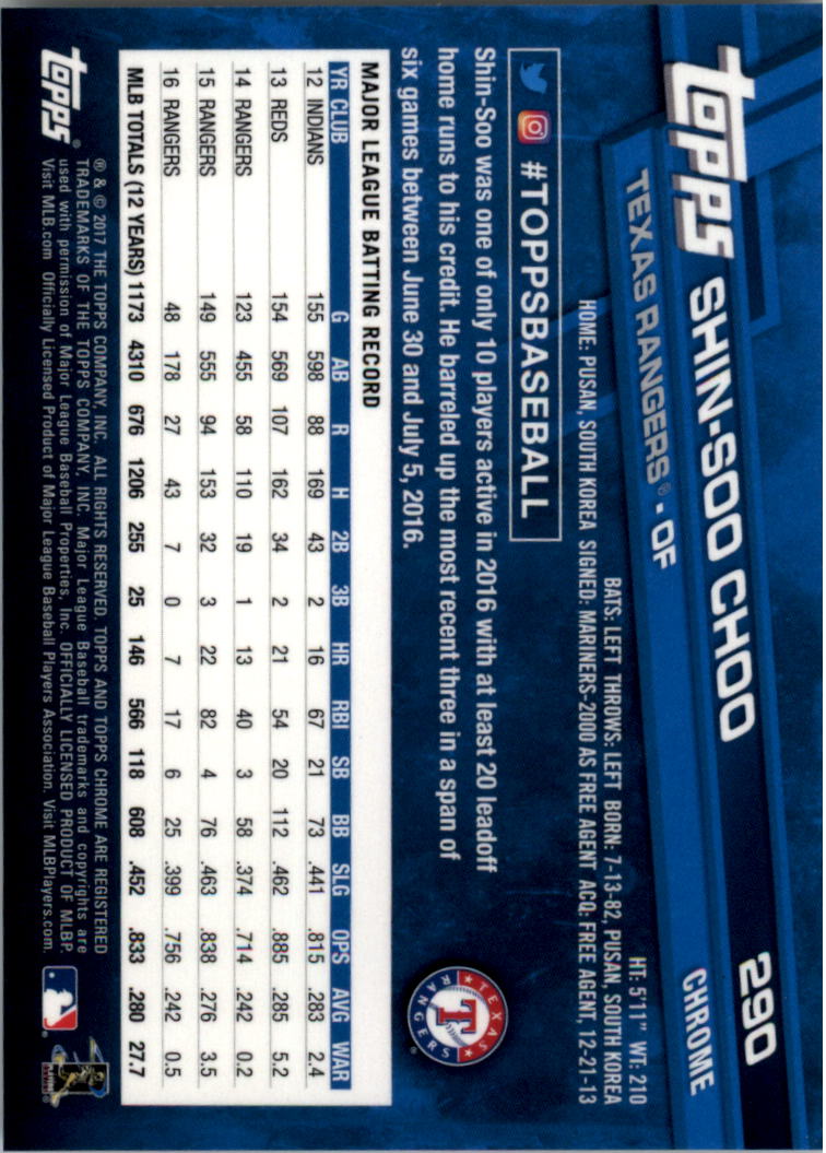 Béisbol Topps 2017 cromo edición zafiro 201-300 tú eliges - Imagen 177 de 197