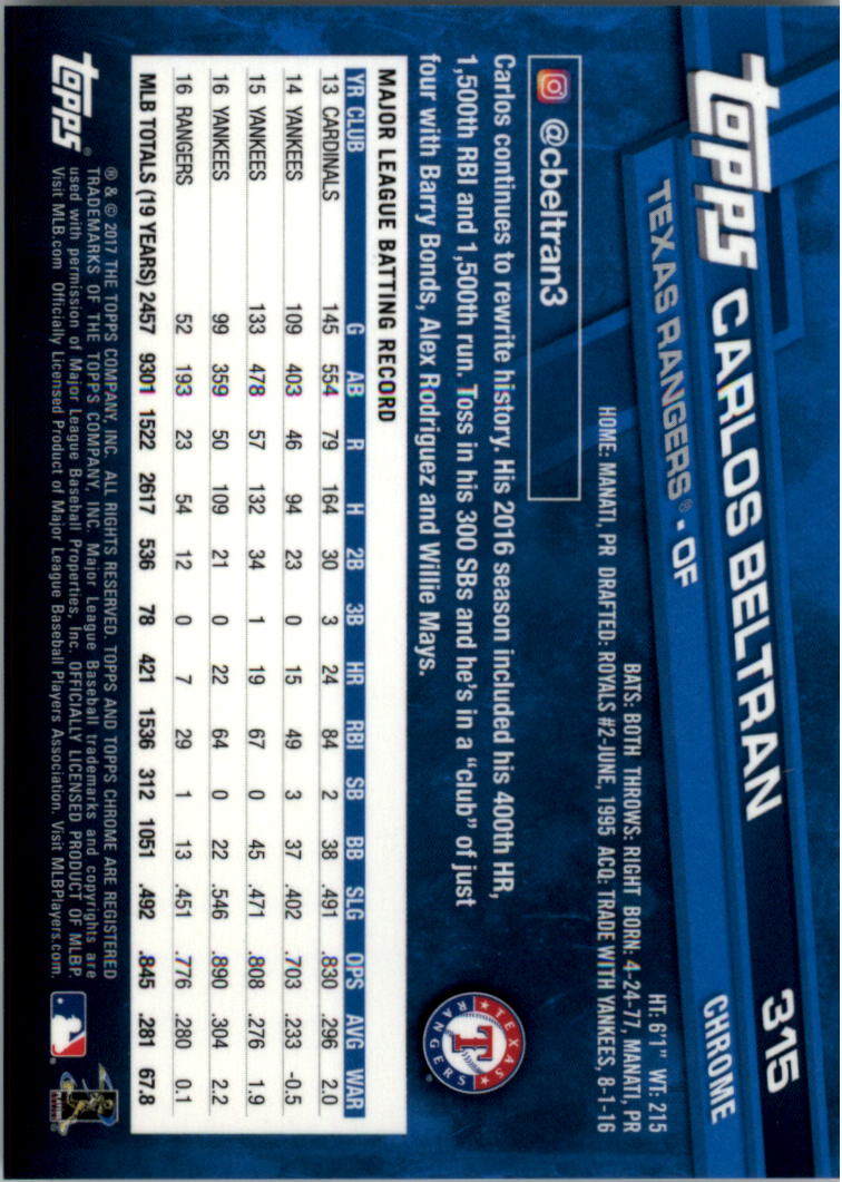 Béisbol 301-400 2017 cromo edición zafiro 301-400 tú eliges - Imagen 31 de 197
