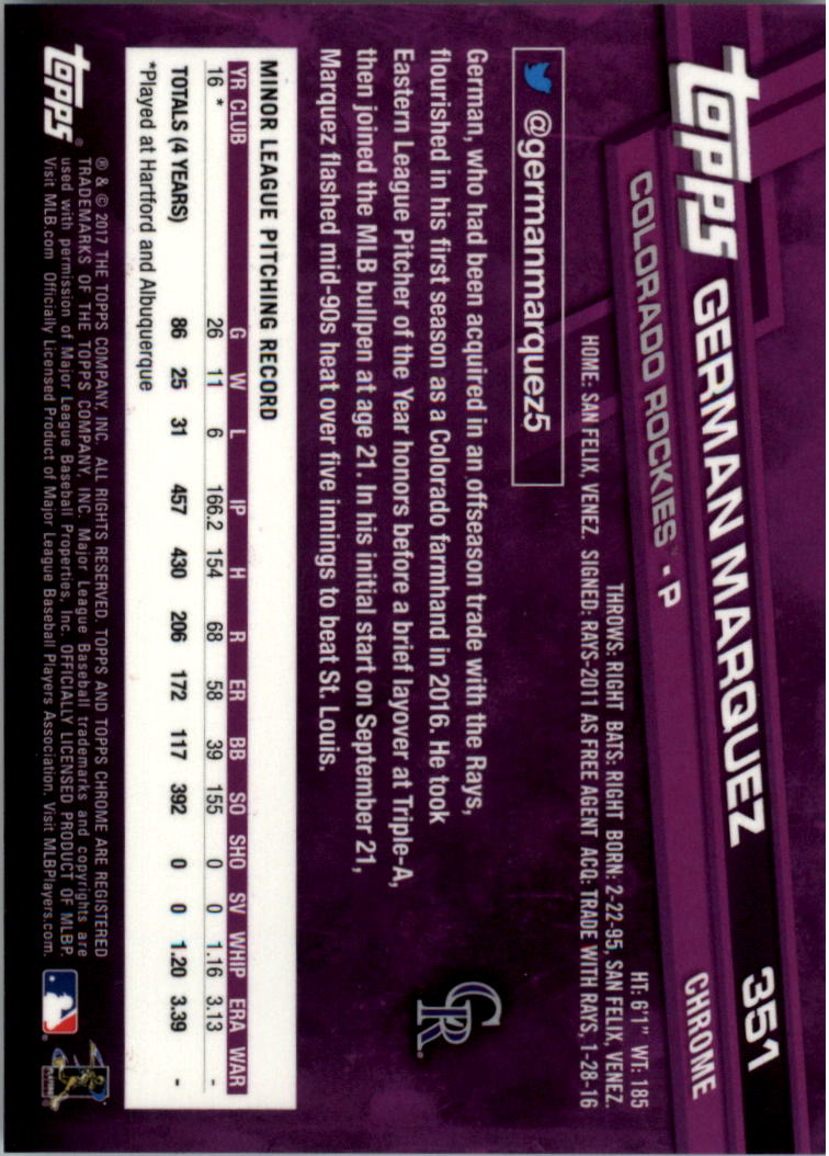Béisbol 301-400 2017 cromo edición zafiro 301-400 tú eliges - Imagen 99 de 197