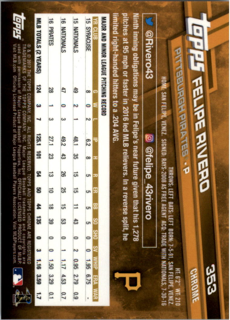 Béisbol 301-400 2017 cromo edición zafiro 301-400 tú eliges - Imagen 103 de 197