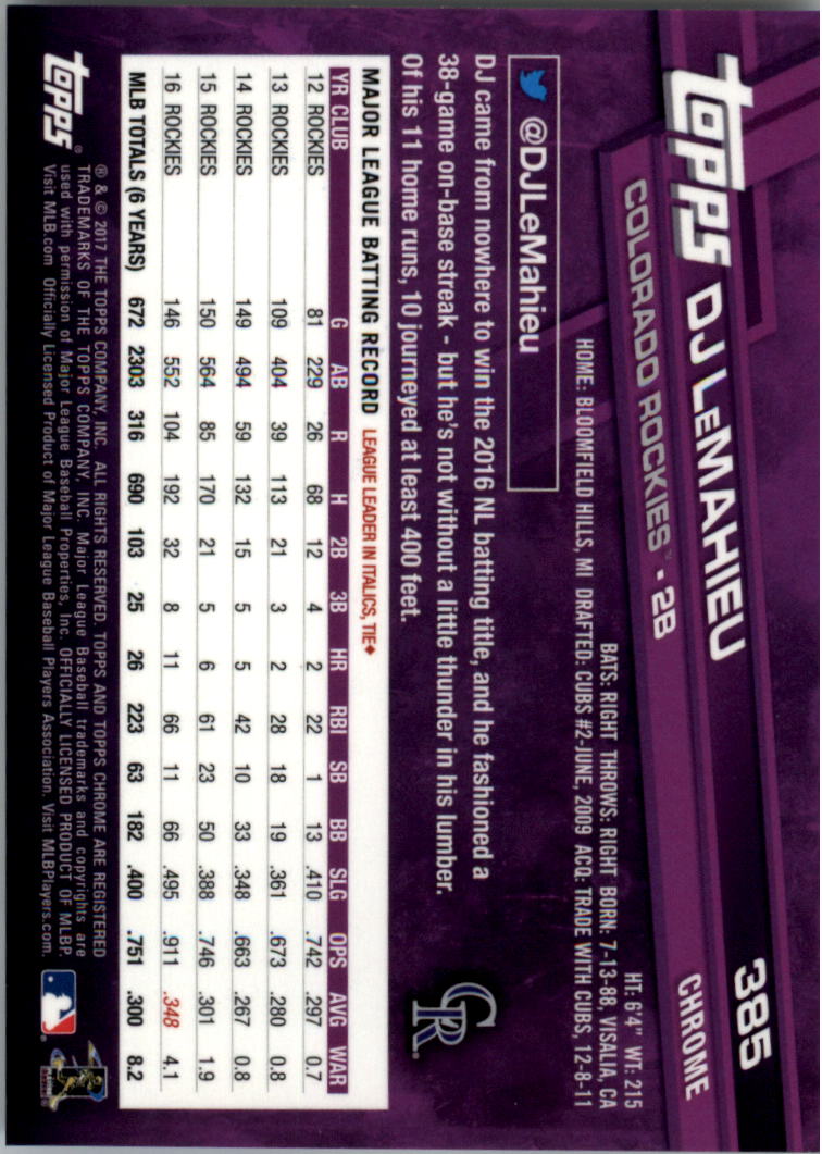Béisbol 301-400 2017 cromo edición zafiro 301-400 tú eliges - Imagen 167 de 197