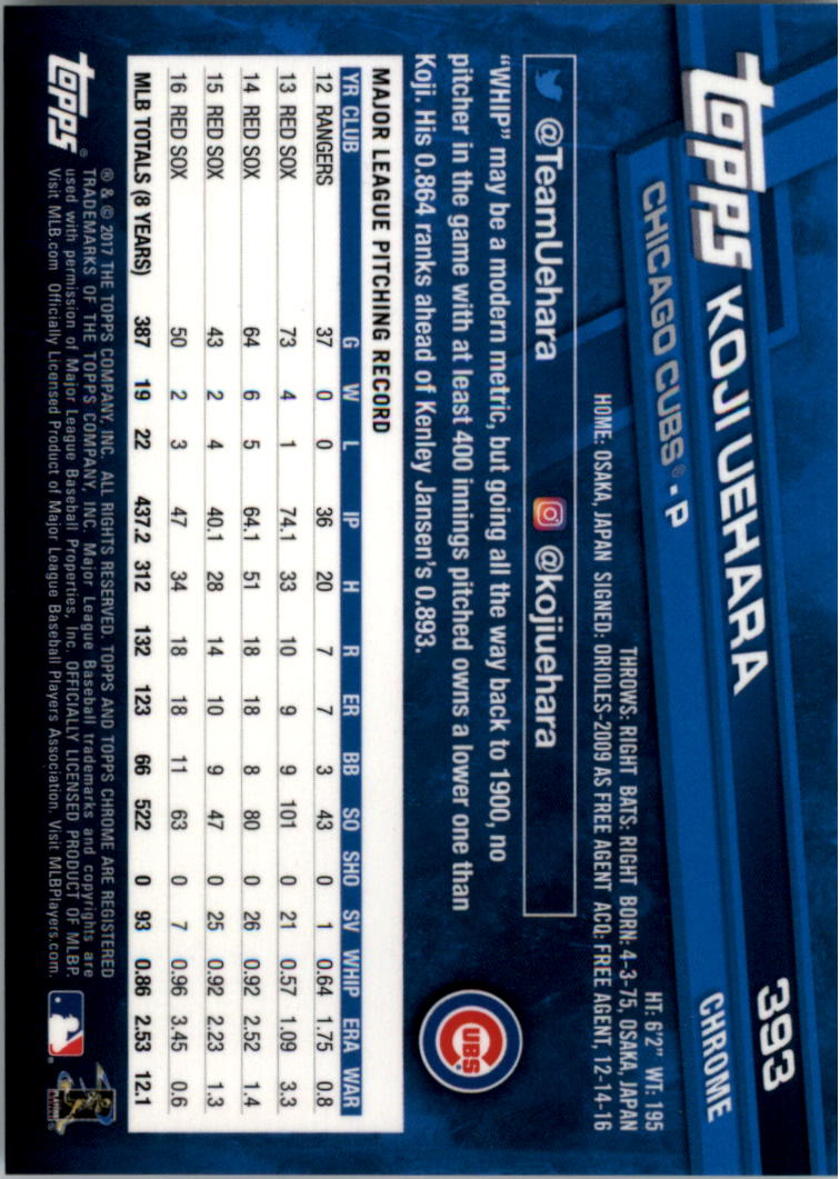 Béisbol 301-400 2017 cromo edición zafiro 301-400 tú eliges - Imagen 183 de 197