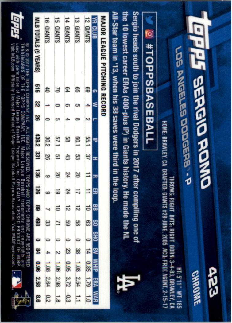 Béisbol Topps 2017 cromo edición zafiro 401-500 tú eliges - Imagen 47 de 201