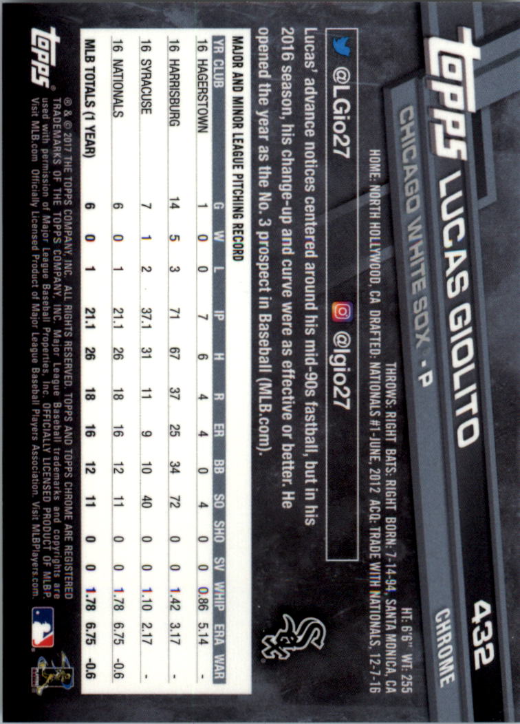 Béisbol Topps 2017 cromo edición zafiro 401-500 tú eliges - Imagen 65 de 201