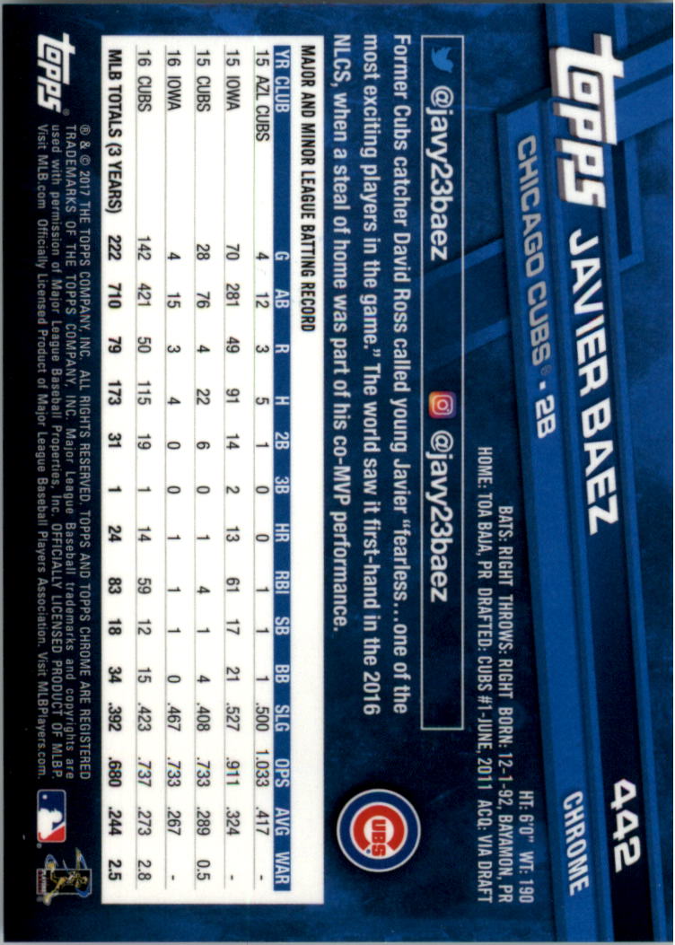 Béisbol Topps 2017 cromo edición zafiro 401-500 tú eliges - Imagen 85 de 201