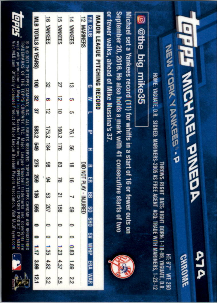 Béisbol Topps 2017 cromo edición zafiro 401-500 tú eliges - Imagen 149 de 201