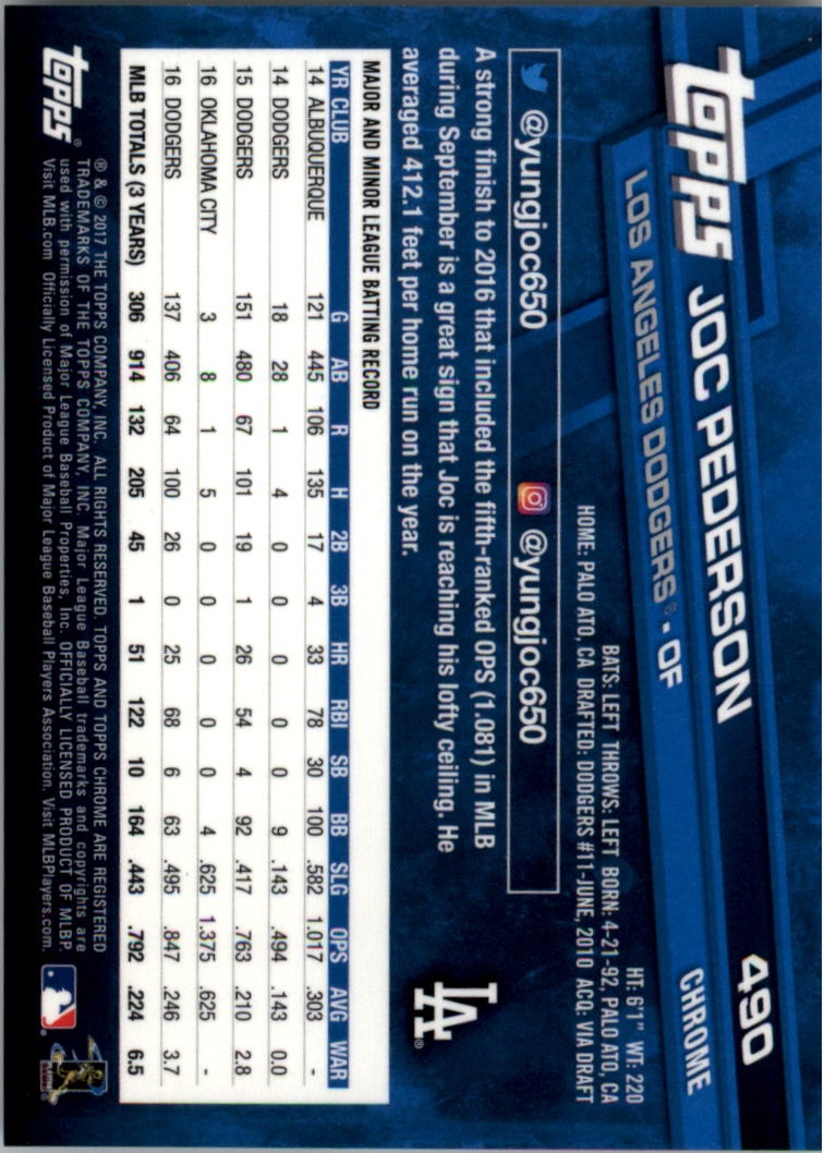 Béisbol Topps 2017 cromo edición zafiro 401-500 tú eliges - Imagen 181 de 201