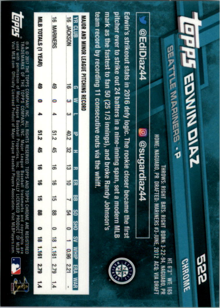 Béisbol 501-600 2017 cromo edición zafiro 501-600 tú eliges - Imagen 45 de 201