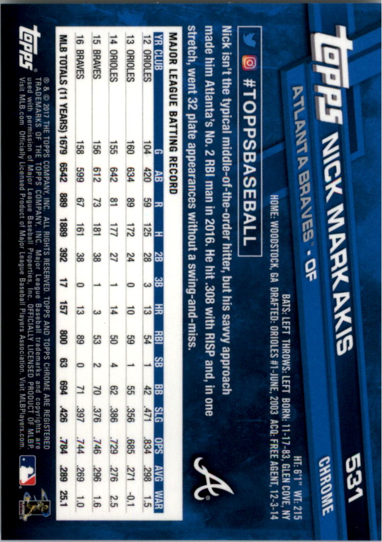 Béisbol 501-600 2017 cromo edición zafiro 501-600 tú eliges - Imagen 63 de 201