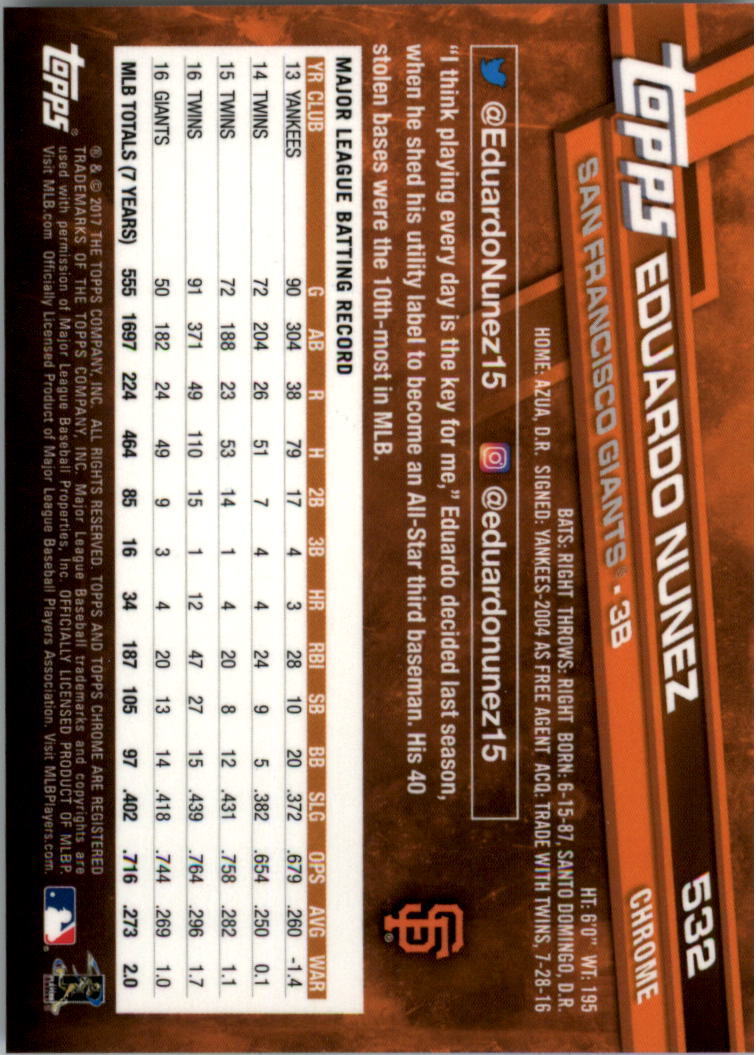 Béisbol 501-600 2017 cromo edición zafiro 501-600 tú eliges - Imagen 65 de 201