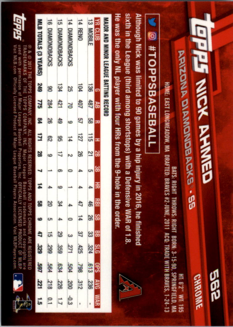 Béisbol 501-600 2017 cromo edición zafiro 501-600 tú eliges - Imagen 125 de 201