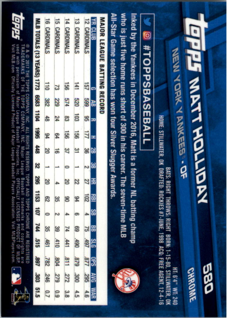 Béisbol 501-600 2017 cromo edición zafiro 501-600 tú eliges - Imagen 161 de 201