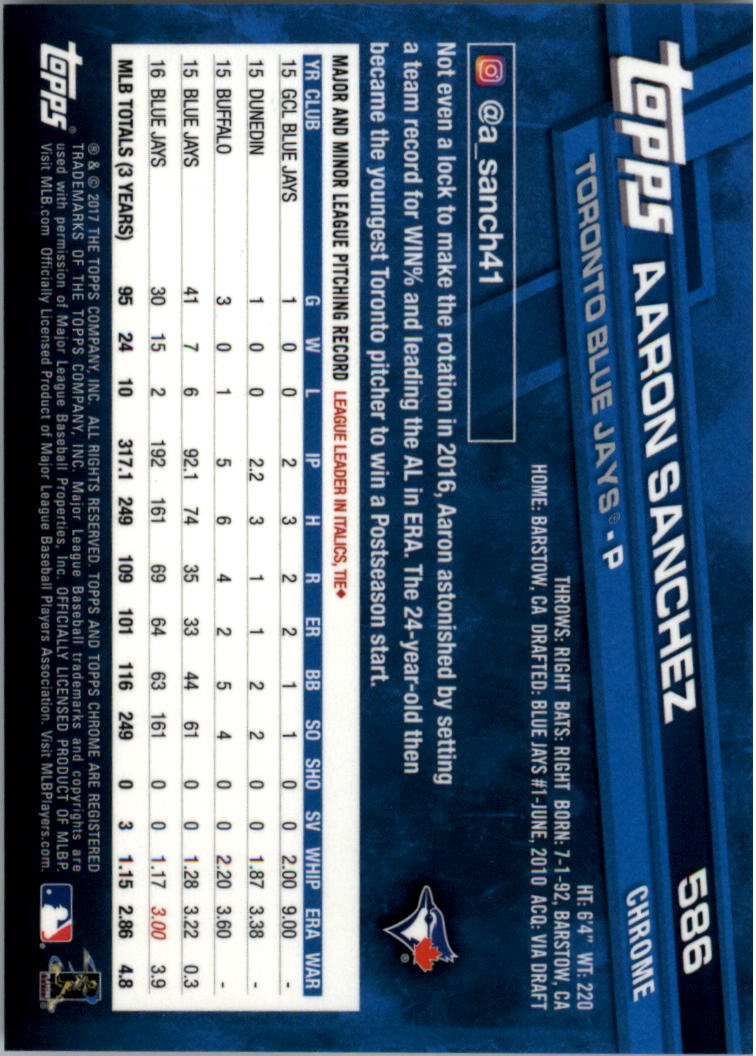 Béisbol 501-600 2017 cromo edición zafiro 501-600 tú eliges - Imagen 173 de 201