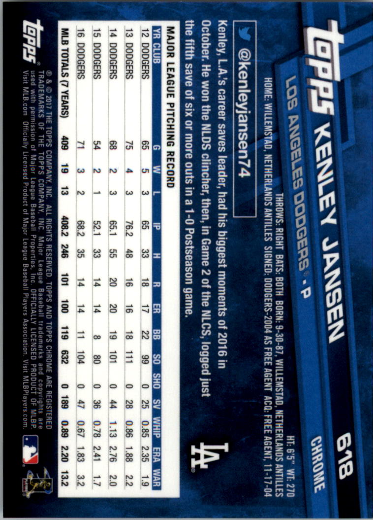 Topps Chrome Sapphire Edition 601-700 2017 tú eliges - Imagen 37 de 199
