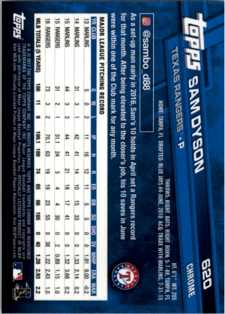 Topps Chrome Sapphire Edition 601-700 2017 tú eliges - Imagen 41 de 199