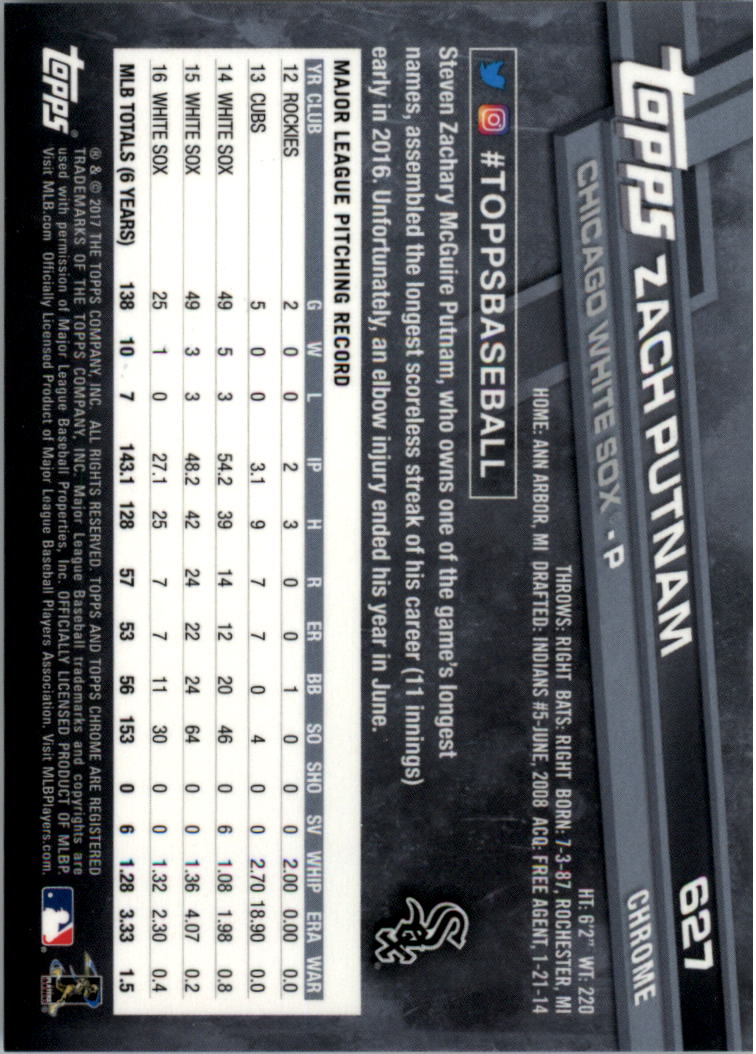 Topps Chrome Sapphire Edition 601-700 2017 tú eliges - Imagen 55 de 199