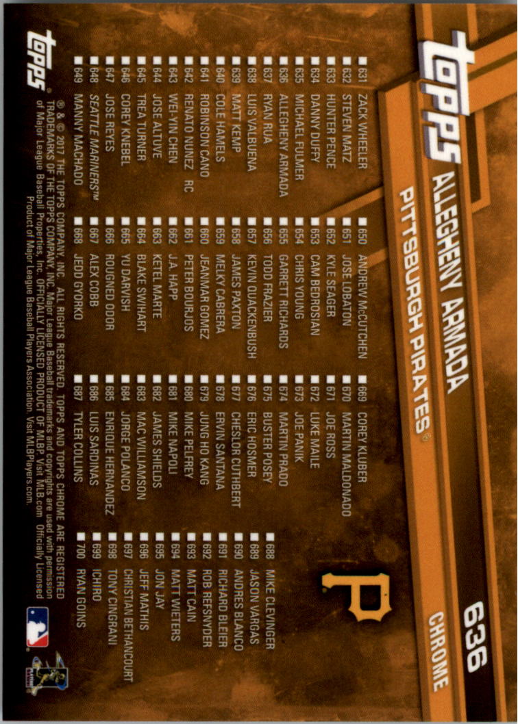 Topps Chrome Sapphire Edition 601-700 2017 tú eliges - Imagen 73 de 199
