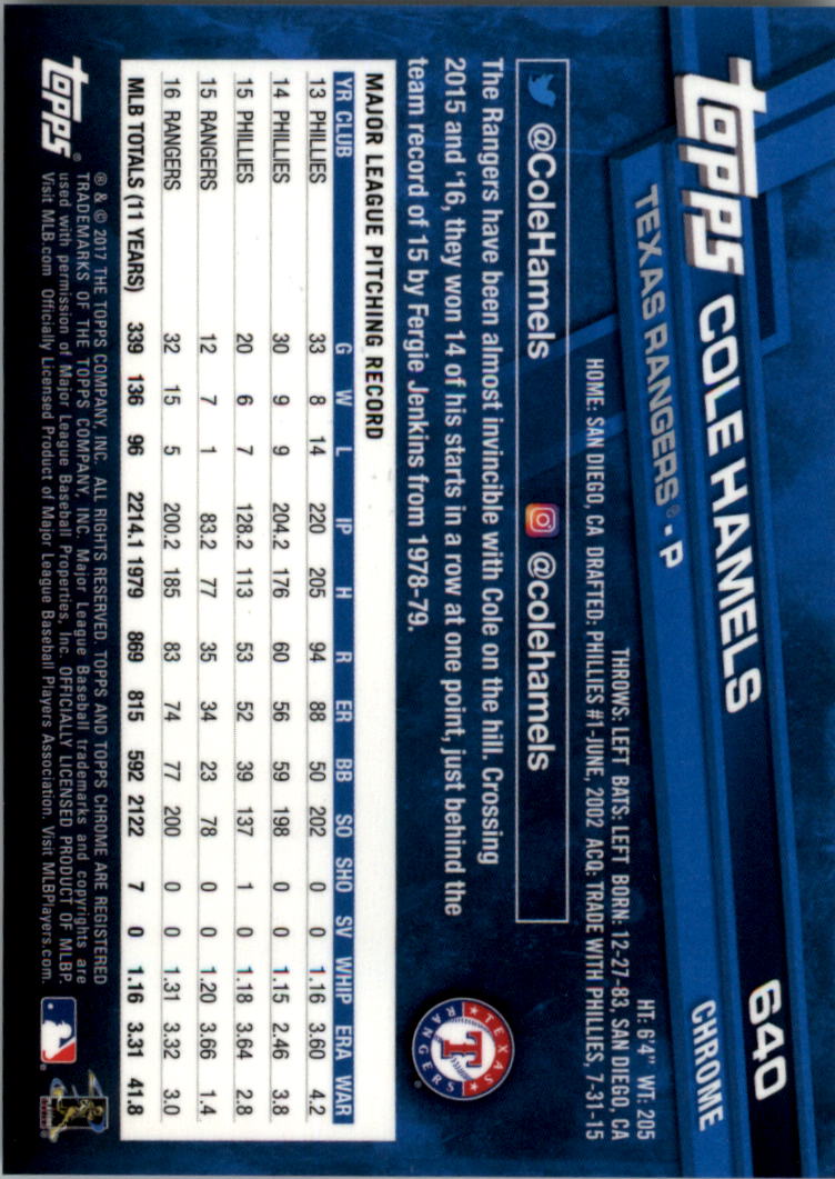 Topps Chrome Sapphire Edition 601-700 2017 tú eliges - Imagen 81 de 199