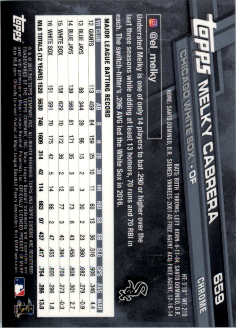 Topps Chrome Sapphire Edition 601-700 2017 tú eliges - Imagen 119 de 199