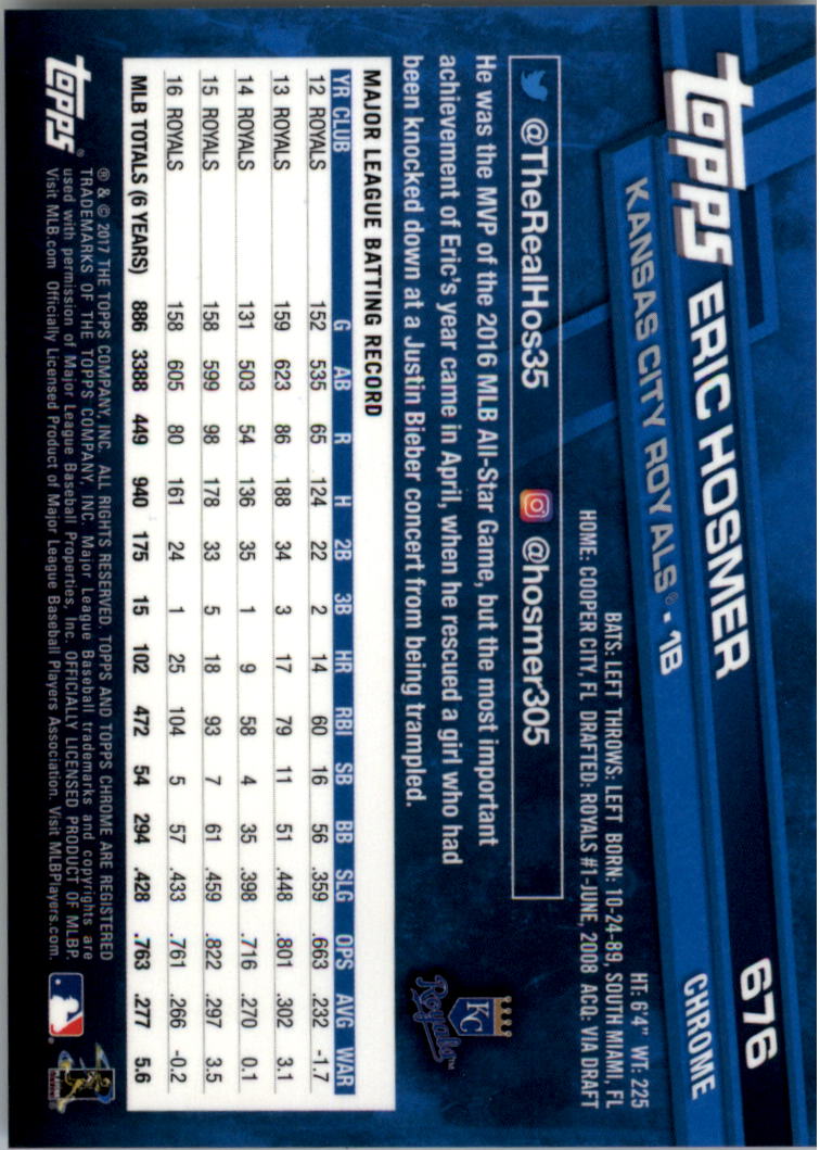 Topps Chrome Sapphire Edition 601-700 2017 tú eliges - Imagen 151 de 199