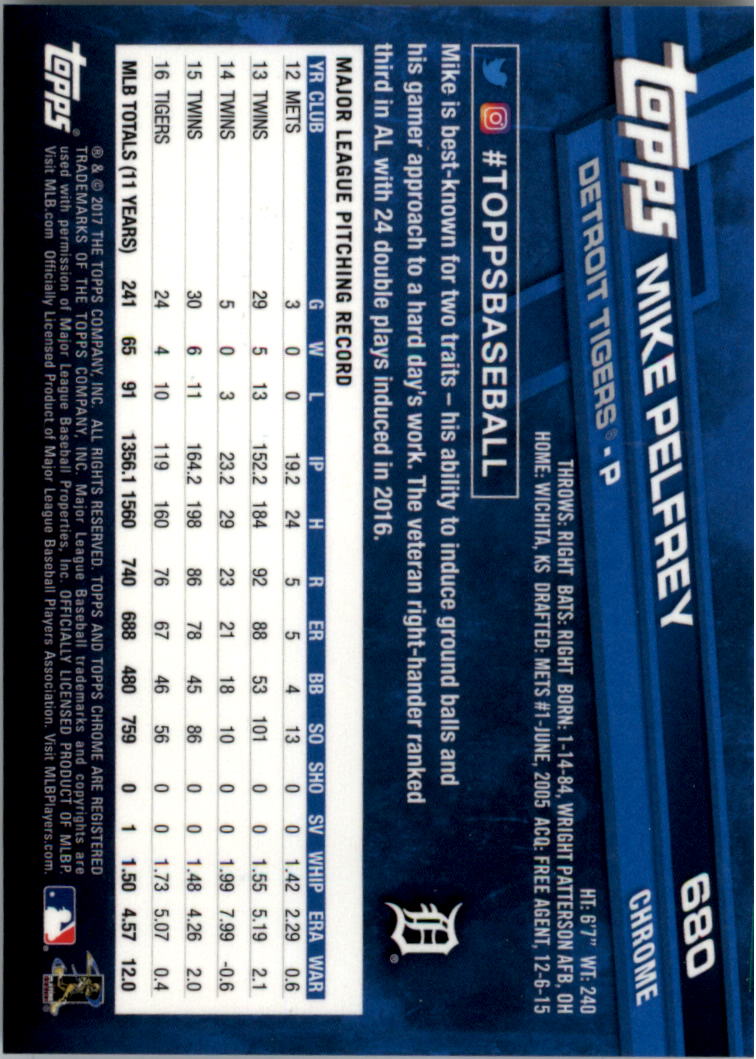 Topps Chrome Sapphire Edition 601-700 2017 tú eliges - Imagen 159 de 199