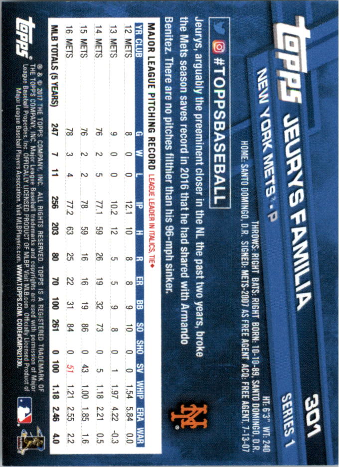 Mini béisbol Topps On Demand 301-400 2017 tú eliges - Imagen 3 de 120