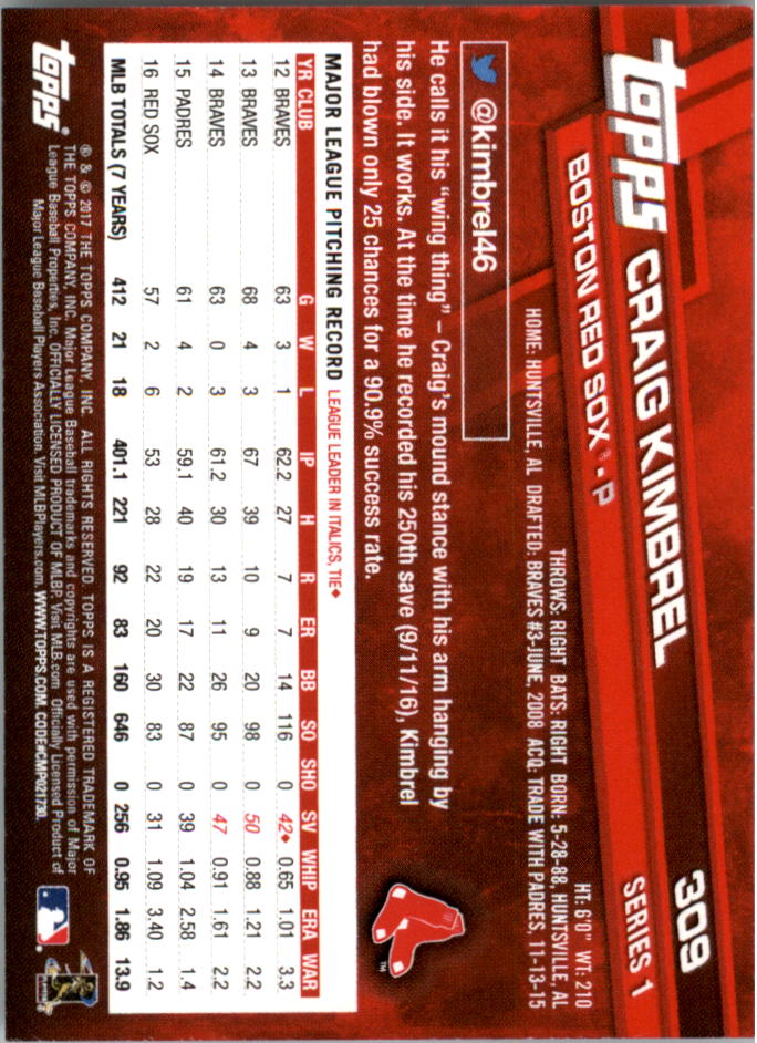 Mini béisbol Topps On Demand 301-400 2017 tú eliges - Imagen 13 de 120