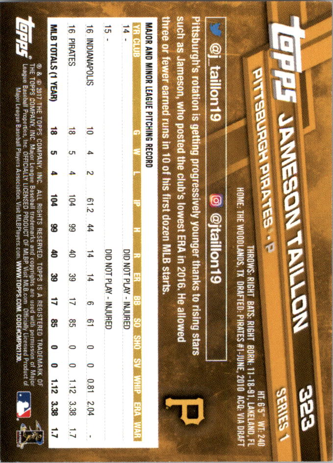 Mini béisbol Topps On Demand 301-400 2017 tú eliges - Imagen 31 de 120