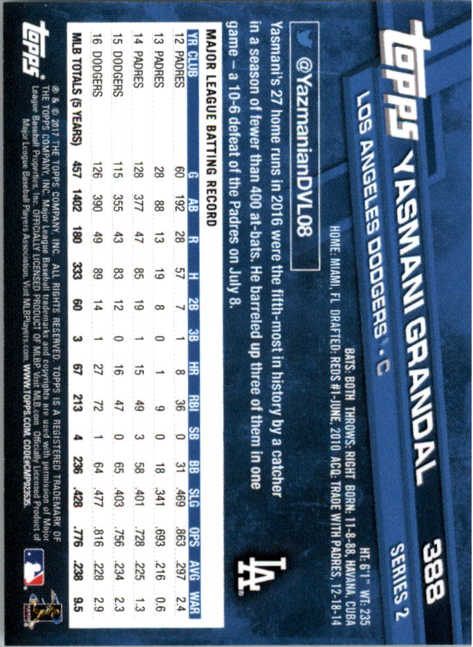 Mini béisbol Topps On Demand 301-400 2017 tú eliges - Imagen 113 de 120