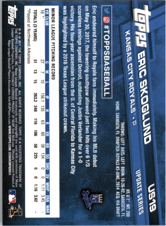 2017 Topps On Demand Mini Update Baseball US1-US100 YOU PICK - Picture 25 of 123