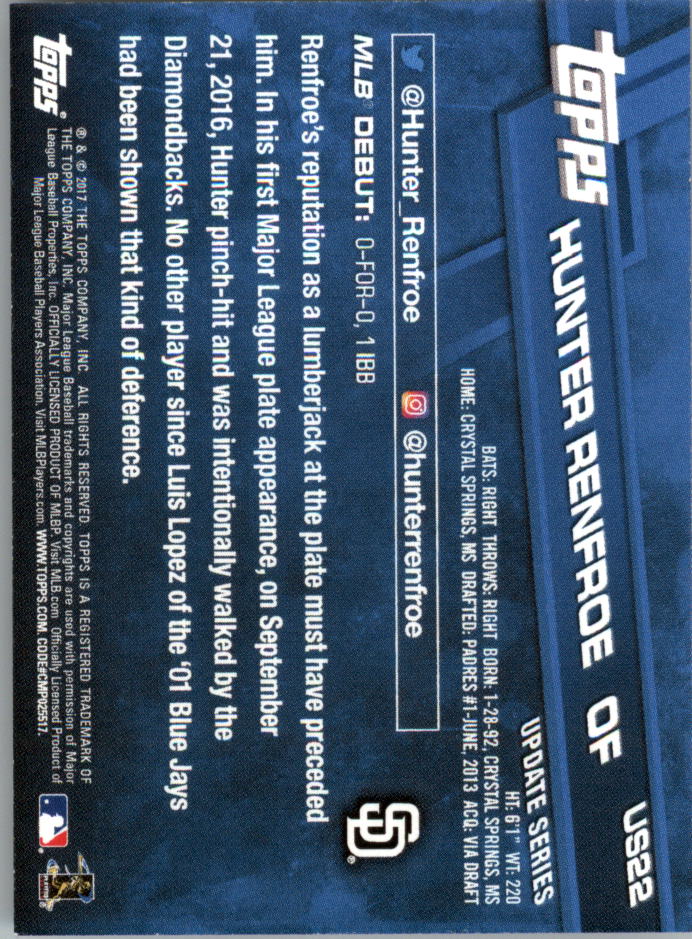 2017 Topps On Demand Mini Update Baseball US1-US100 YOU PICK - Picture 29 of 123