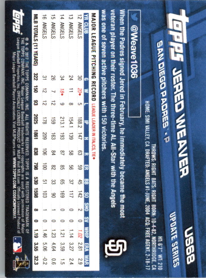 2017 Topps On Demand Mini Update Baseball US1-US100 YOU PICK - Picture 83 of 123
