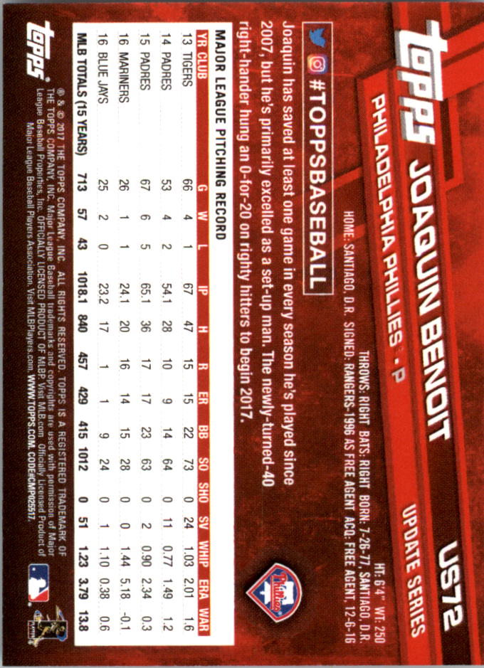 2017 Topps On Demand Mini Update Baseball US1-US100 YOU PICK - Picture 91 of 123
