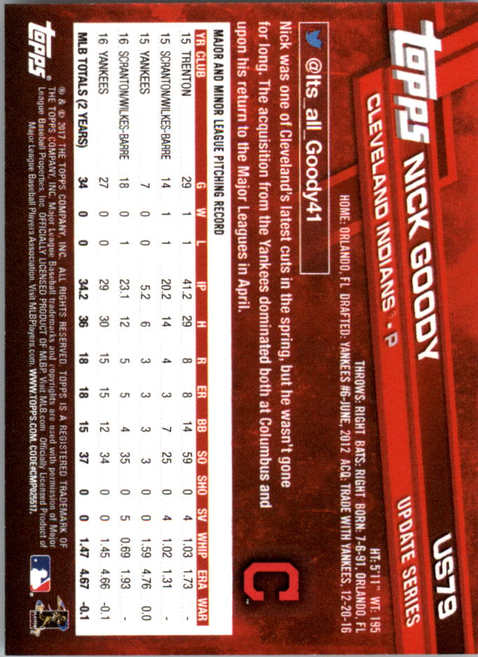 2017 Topps On Demand Mini Update Baseball US1-US100 YOU PICK - Picture 99 of 123