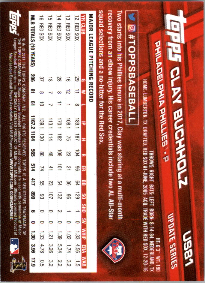 2017 Topps On Demand Mini Update Baseball US1-US100 YOU PICK - Picture 101 of 123