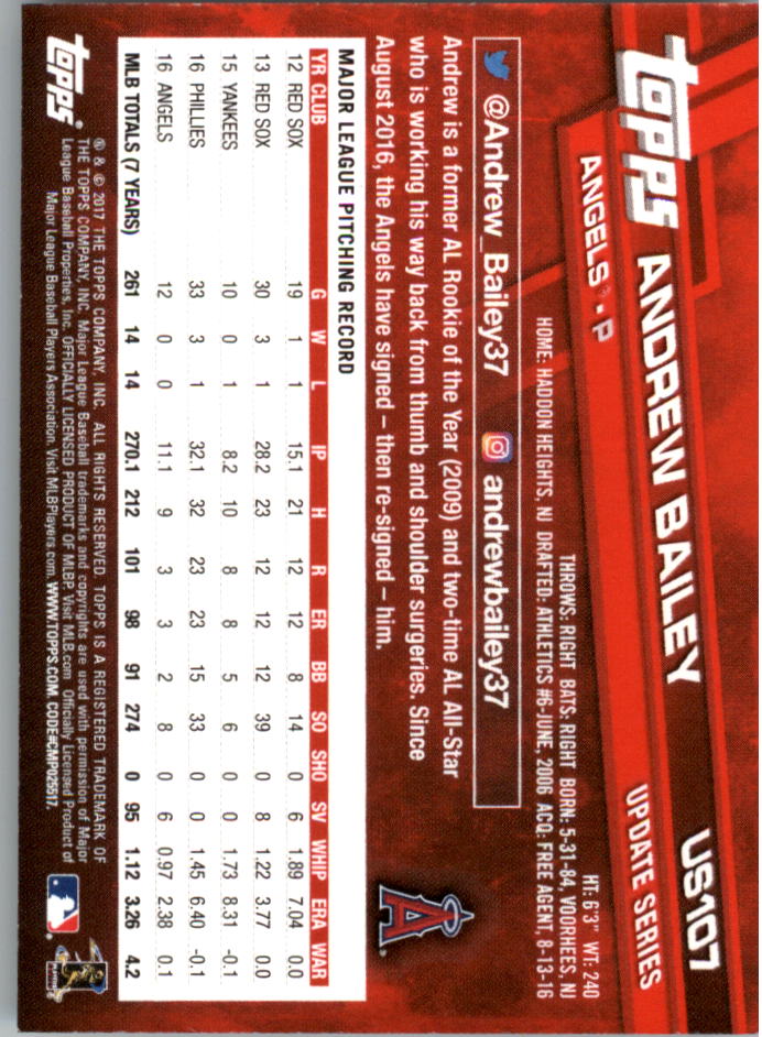 Topps On Demand 2017 mini actualización béisbol US101-US200 tú eliges - Imagen 13 de 123