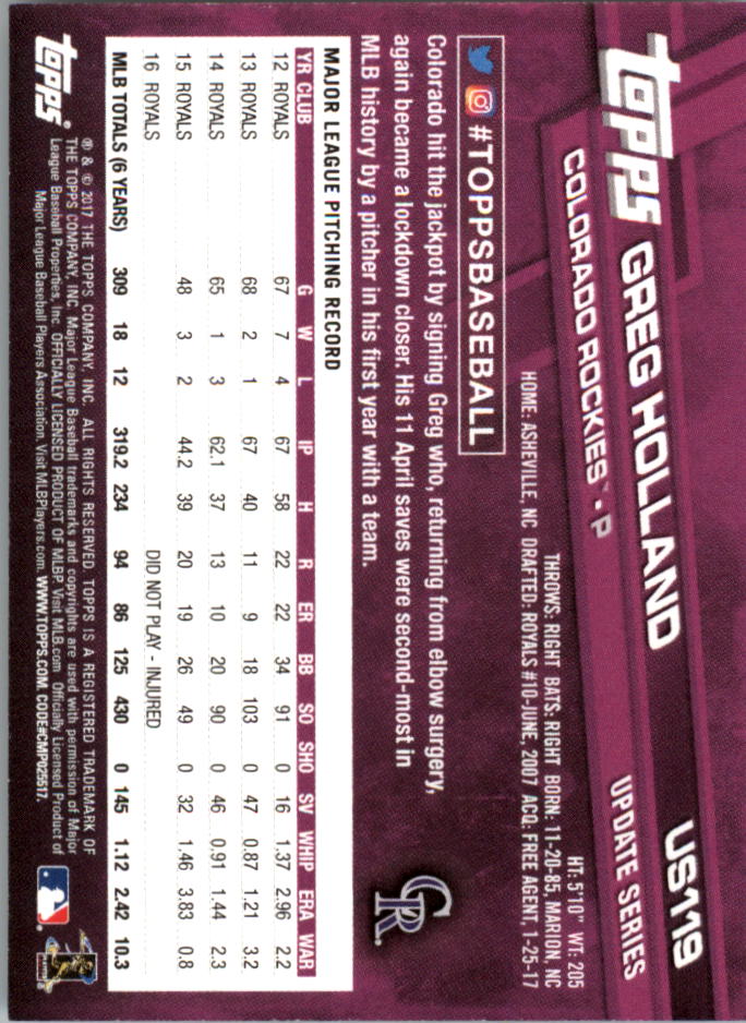 Topps On Demand 2017 mini actualización béisbol US101-US200 tú eliges - Imagen 27 de 123