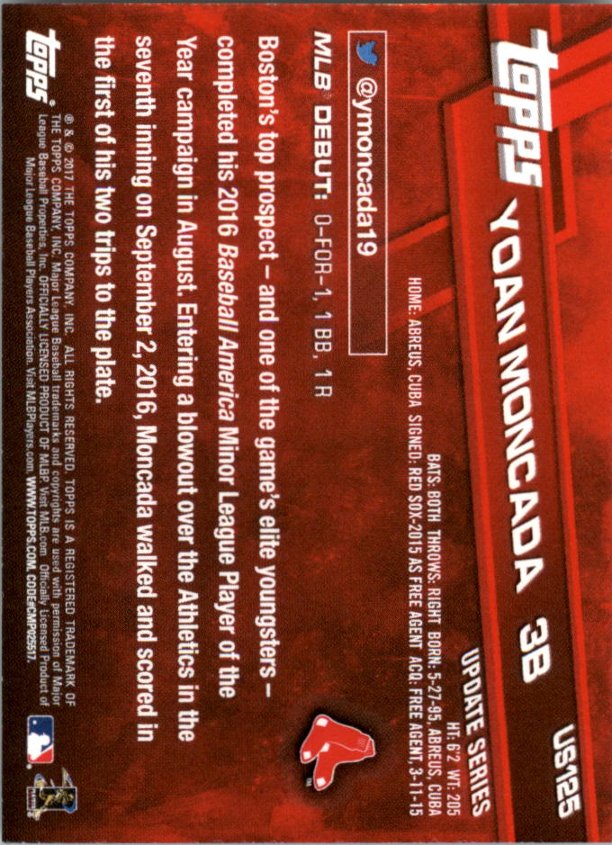 Topps On Demand 2017 mini actualización béisbol US101-US200 tú eliges - Imagen 33 de 123