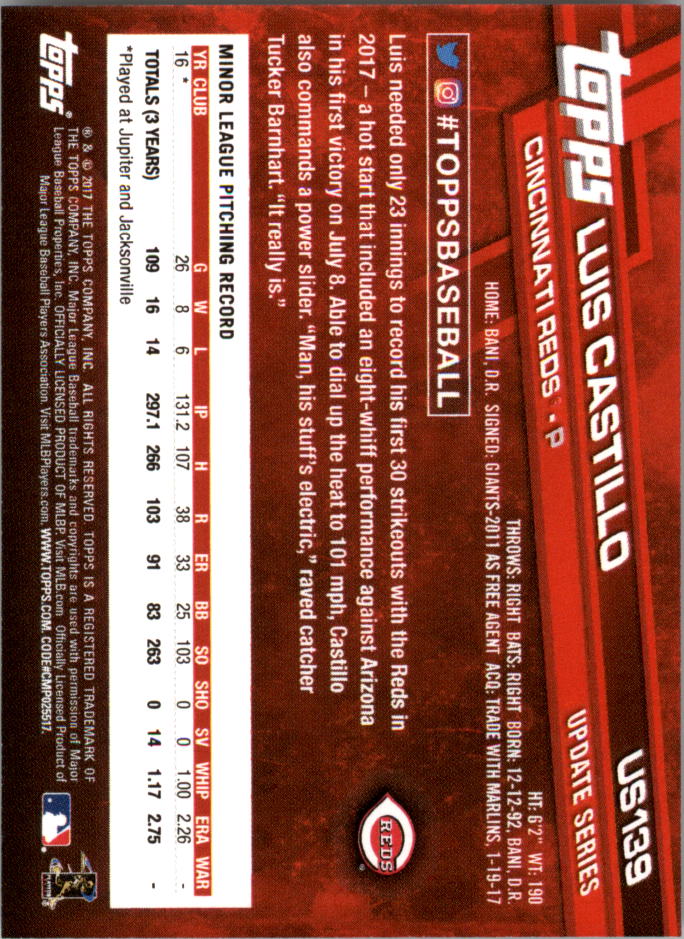 Topps On Demand 2017 mini actualización béisbol US101-US200 tú eliges - Imagen 53 de 123